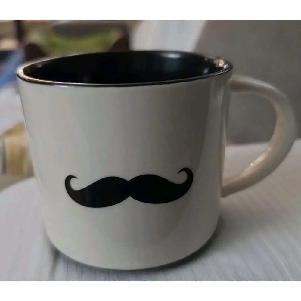 Cute Pier 1 Mustache Mug EUC